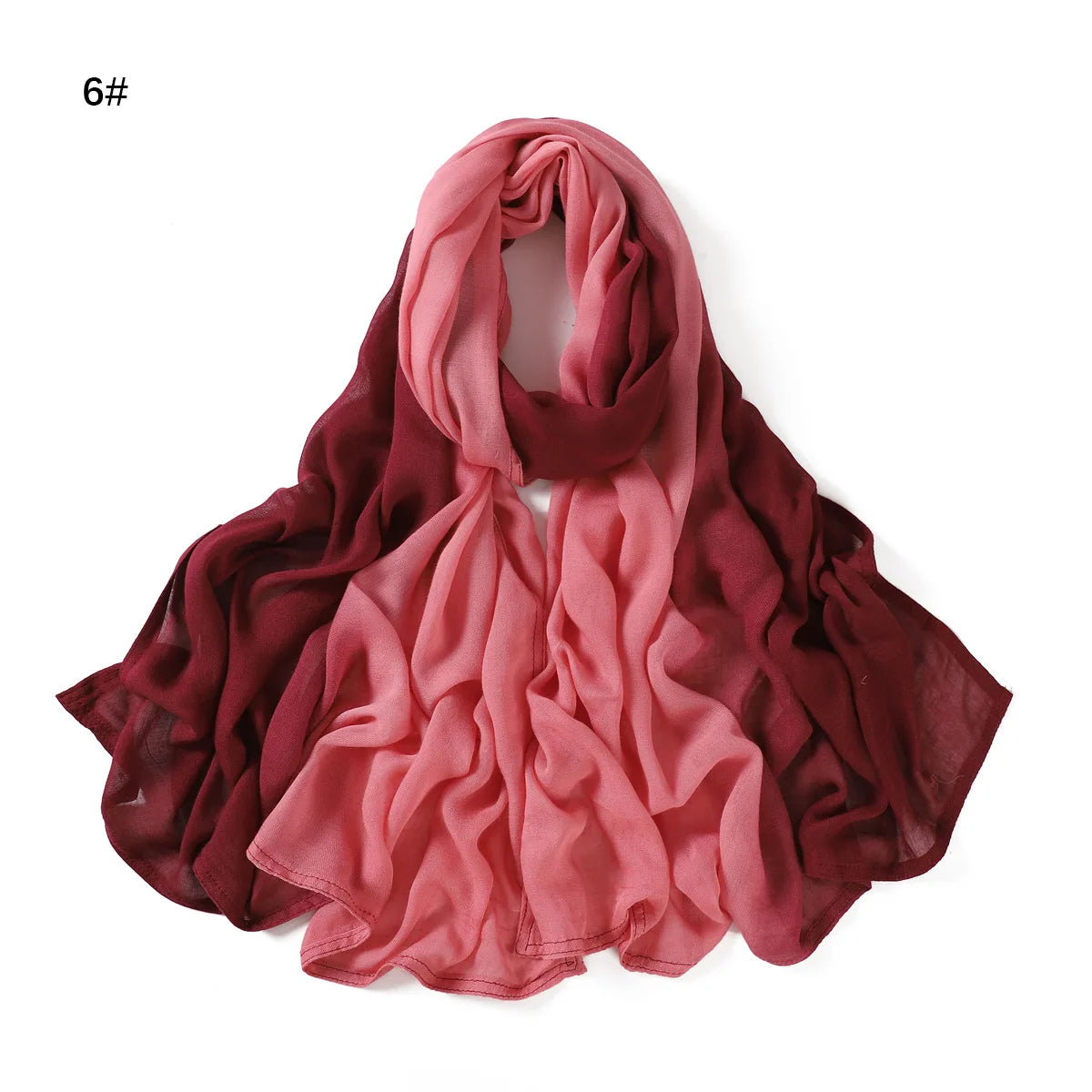 New Ombre Cotton Rayon Hijab Scarf Lady High Quality Wraps And Shawls Musulman Headband Islamic Headscarf Turban Ramadan Islam