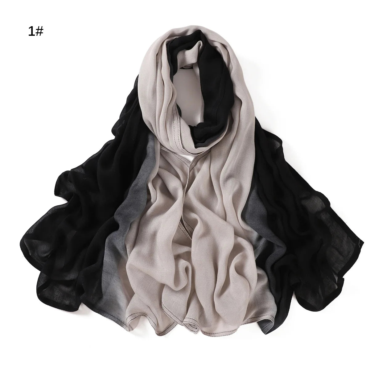 New Ombre Cotton Rayon Hijab Scarf Lady High Quality Wraps And Shawls Musulman Headband Islamic Headscarf Turban Ramadan Islam