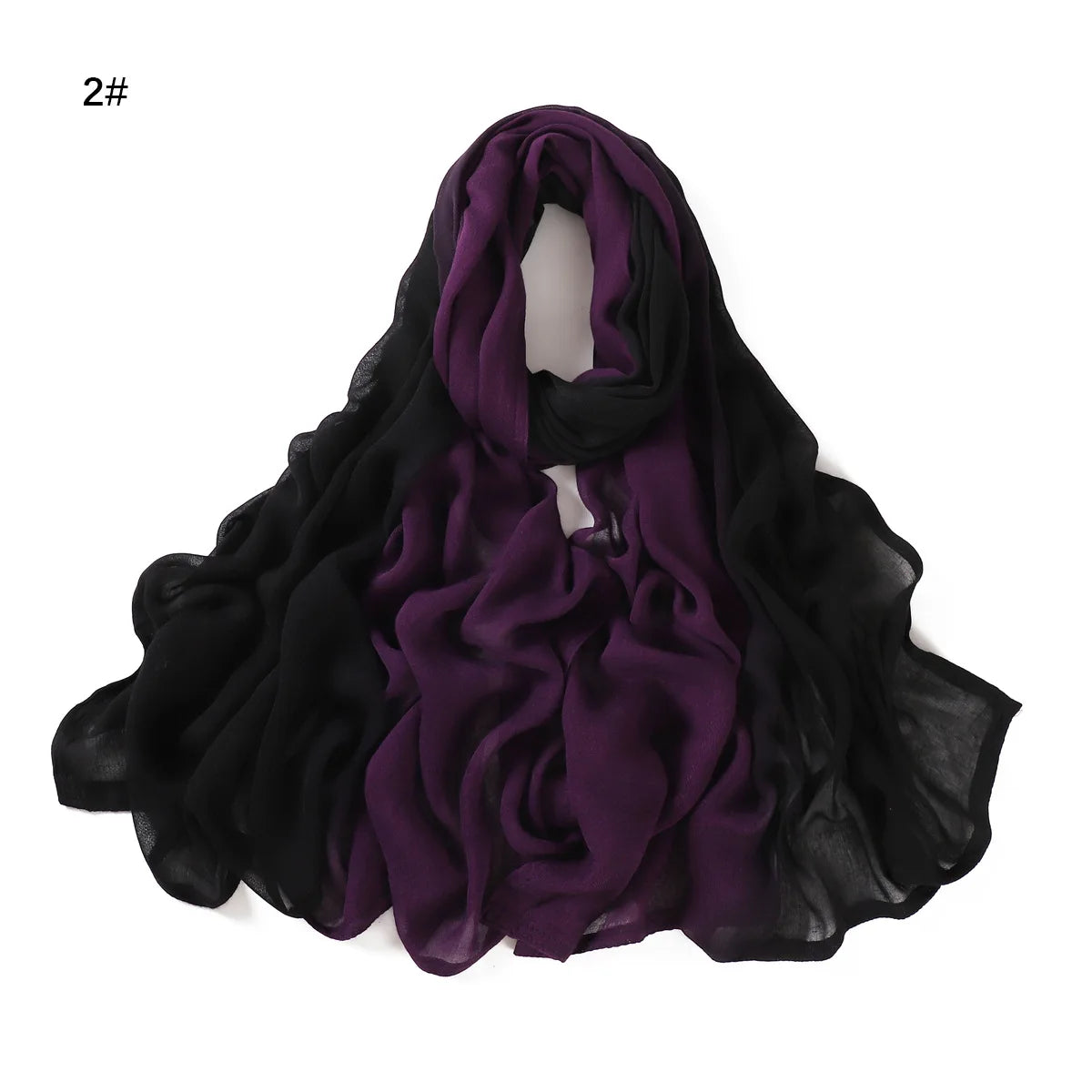 New Ombre Cotton Rayon Hijab Scarf Lady High Quality Wraps And Shawls Musulman Headband Islamic Headscarf Turban Ramadan Islam